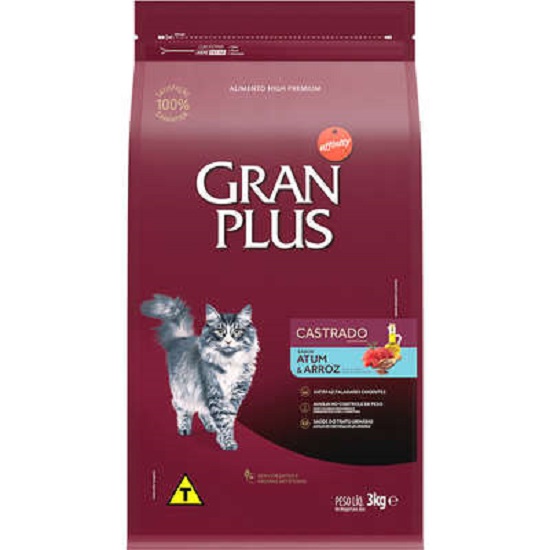 GRAN PLUS GATOS CASTRADOS ATUM E ARROZ 10KG